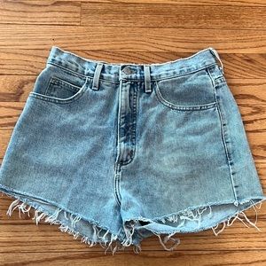 Vintage 90s Guess High Rise Cut Off Jean Shorts Size 30